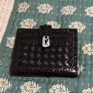 Brighton Black and Brown Woven Wallet